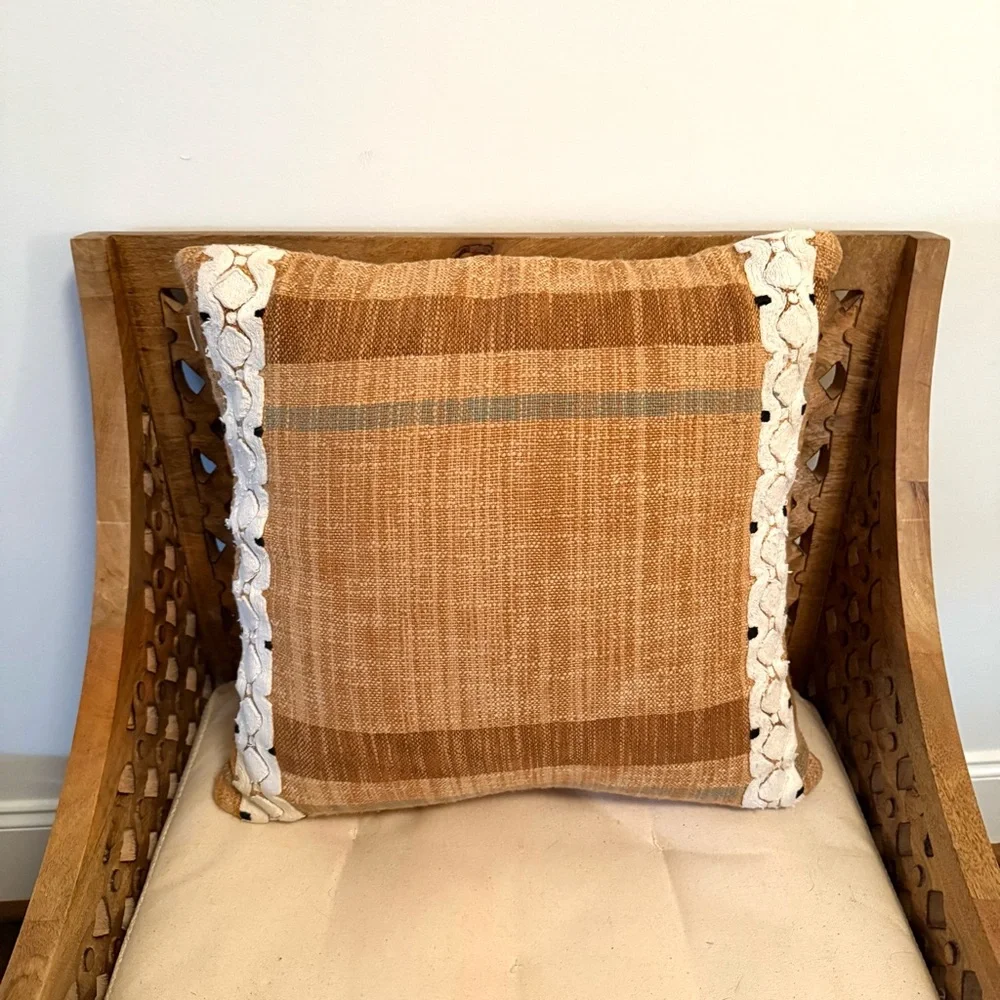 2x ARHAUS Cambria Boho Stripe Geometric Pattern 20” Throw Pillows *COVERS ONLY*